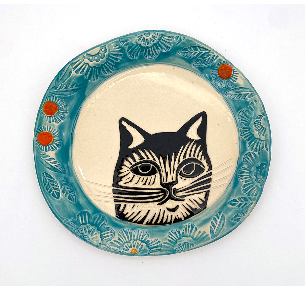 "Cat Plate 4" - Julia Janeway